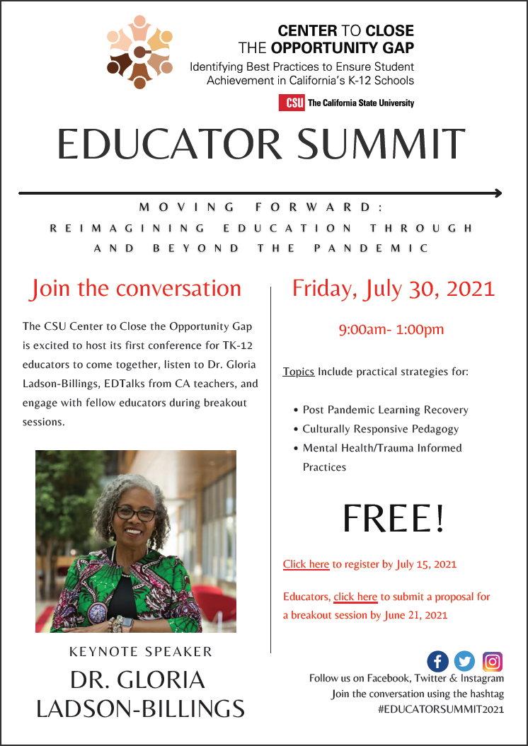 Educator Summit Flyer 