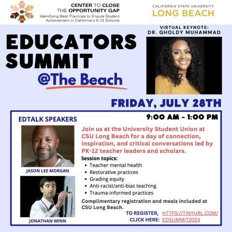 2023 Ed Summit Presenters Flyer
